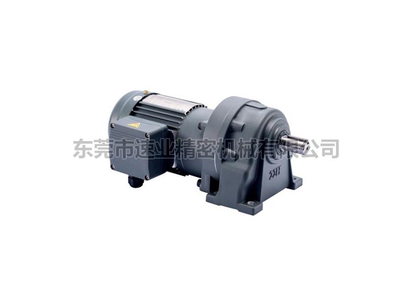 GH臥式高速比附三相、單相鋁殼（剎車)縮框型齒輪減速馬達